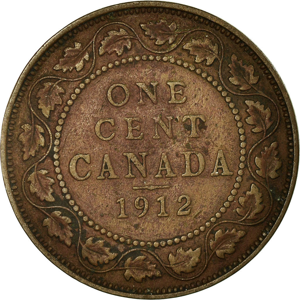 Münze, Kanada, George V, Cent, 1912, Royal Canadian Mint, Ottawa, S+, Bronze