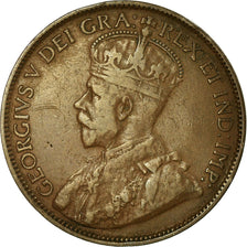 Moneta, Canada, George V, Cent, 1913, Royal Canadian Mint, Ottawa, BB, Bronzo