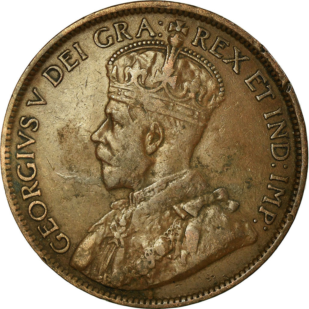 Moneda, Canadá, George V, Cent, 1914, Royal Canadian Mint, Ottawa, MBC, Bronce