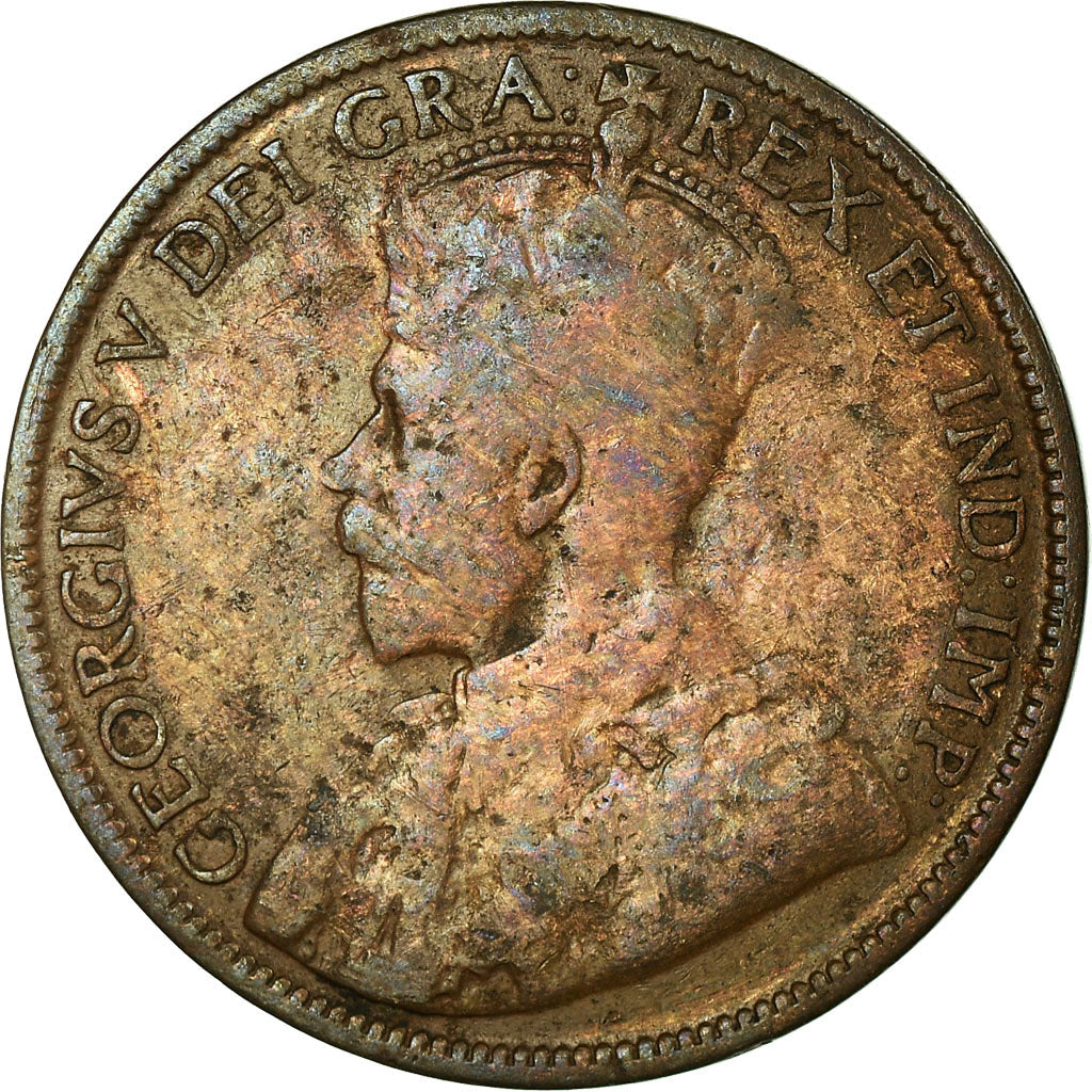 Moneta, Canada, George V, Cent, 1916, Royal Canadian Mint, Ottawa, B+, Bronzo