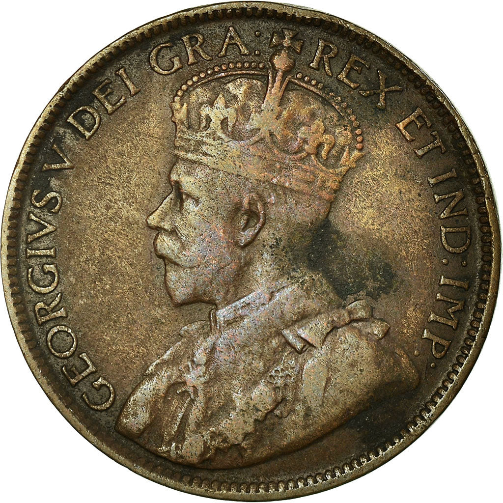 Moneta, Canada, George V, Cent, 1917, Royal Canadian Mint, Ottawa, MB+, Bronzo