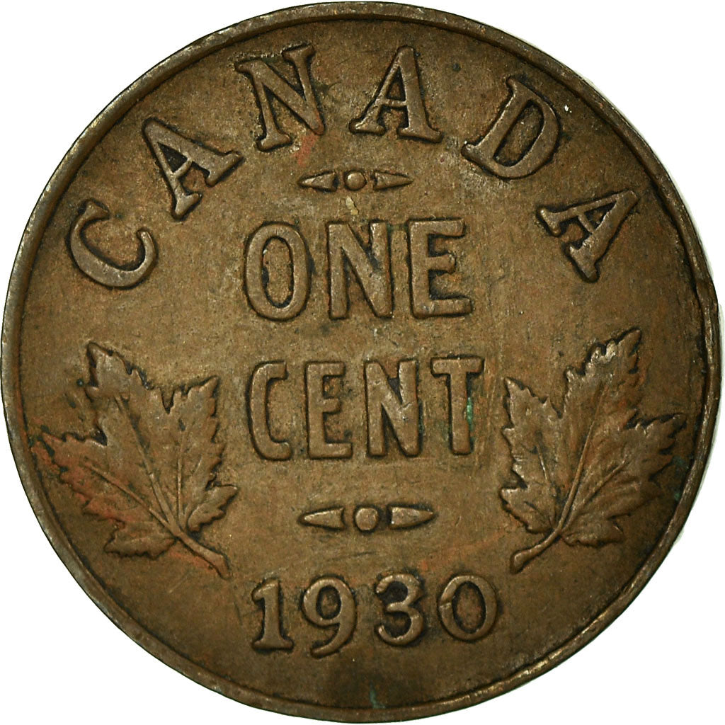 Münze, Kanada, George V, Cent, 1930, Royal Canadian Mint, Ottawa, SS, Bronze
