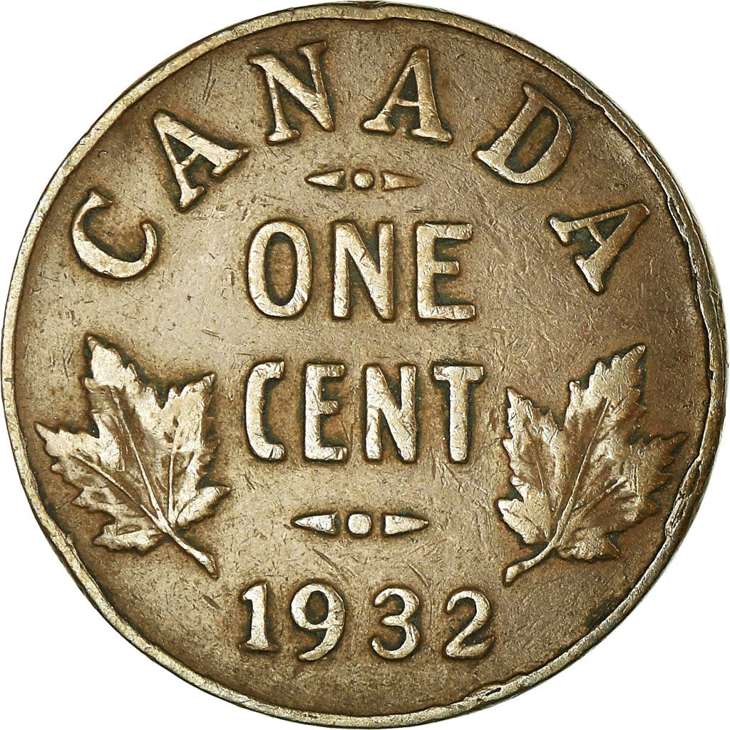 Coin, Canada, George V, Cent, 1932, Royal Canadian Mint, Ottawa, EF(40-45)