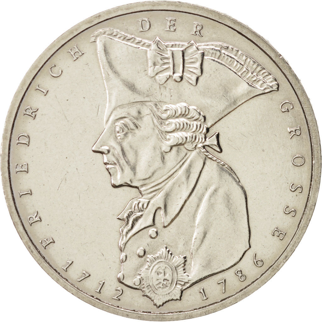 GERMANY - FEDERAL REPUBLIC, 5 Mark, 1986, Stuttgart, MS(60-62), Copper-Nickel...
