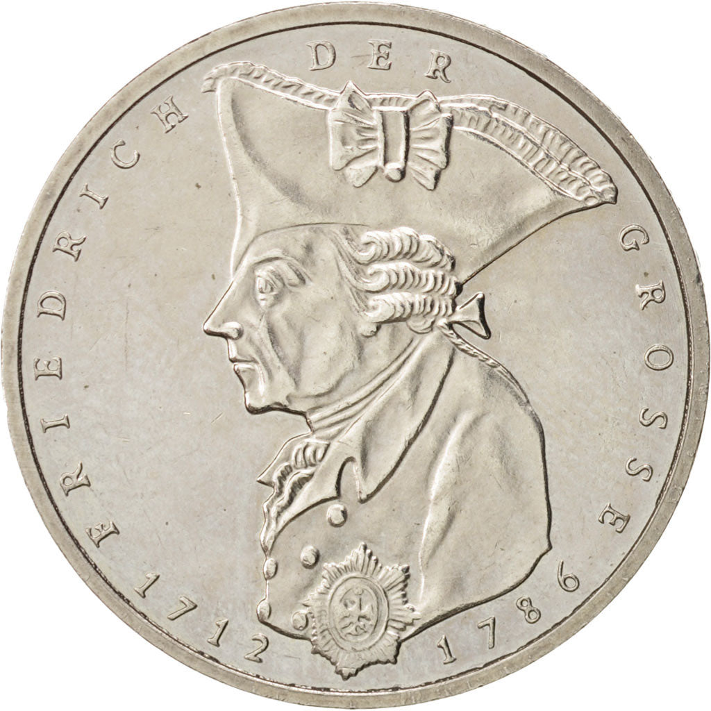 GERMANY - FEDERAL REPUBLIC, 5 Mark, 1986, Stuttgart, MS(60-62), Copper-Nickel...