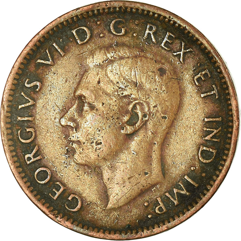 Moneta, Canada, George VI, Cent, 1947, Royal Canadian Mint, Ottawa, MB+, Bronzo