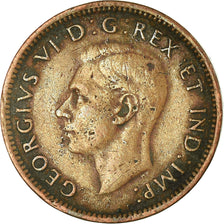 Moneta, Canada, George VI, Cent, 1947, Royal Canadian Mint, Ottawa, MB+, Bronzo