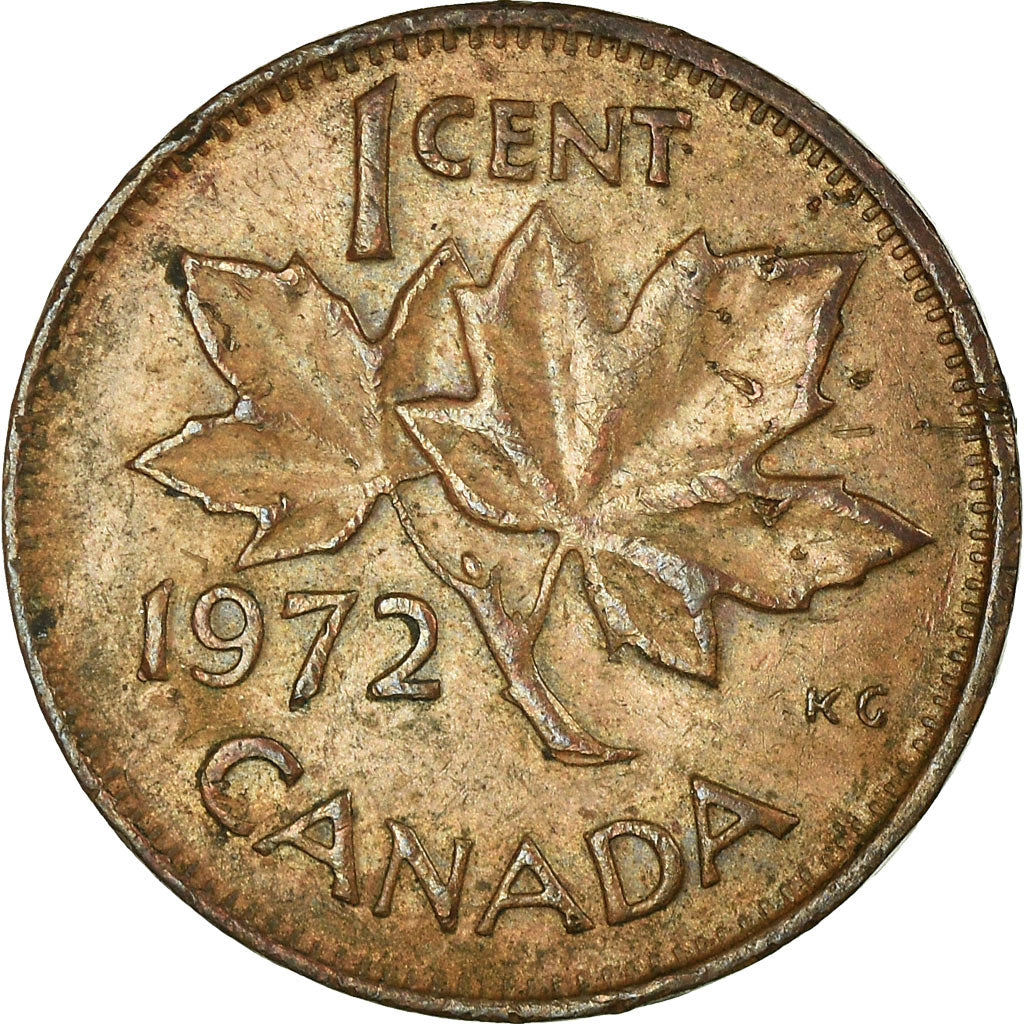 Moneta, Canada, Elizabeth II, Cent, 1972, Royal Canadian Mint, Ottawa, MB+