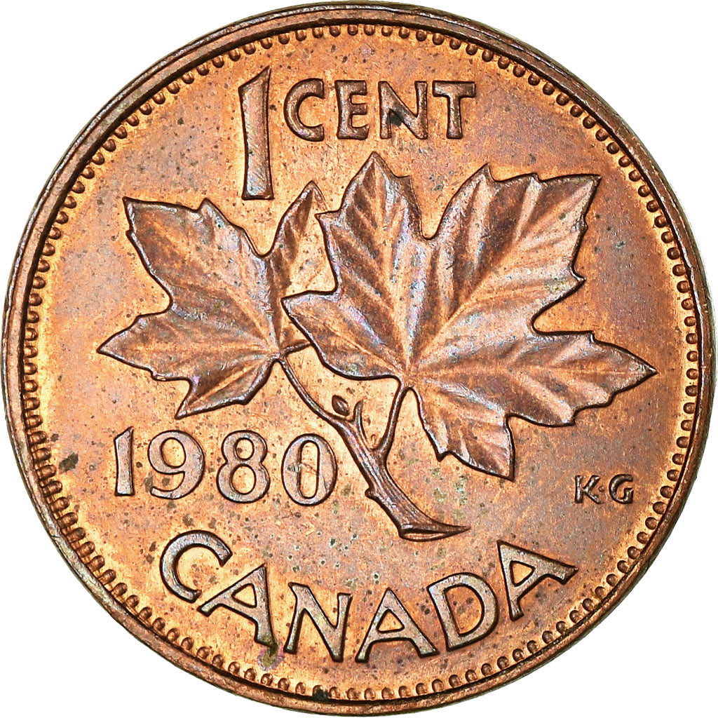 Münze, Kanada, Elizabeth II, Cent, 1980, Royal Canadian Mint, Ottawa, SS+