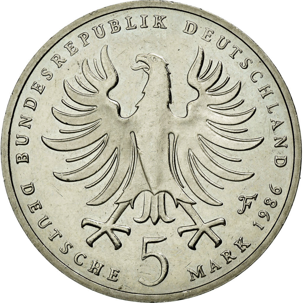 Coin, GERMANY - FEDERAL REPUBLIC, 5 Mark, 1986, Stuttgart, Germany, MS(60-62)