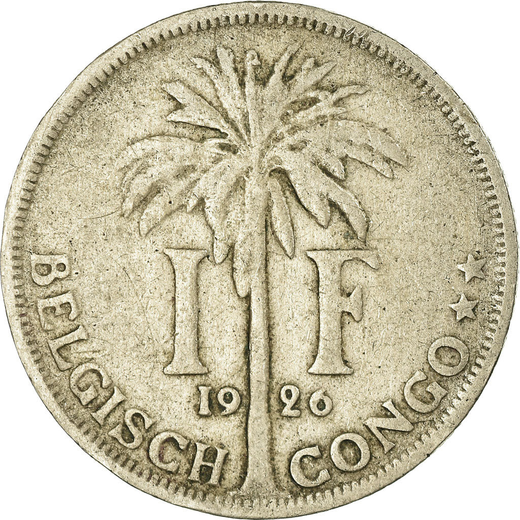 Munten, Belgisch Congo, Franc, 1920, FR, Copper-nickel, KM:21