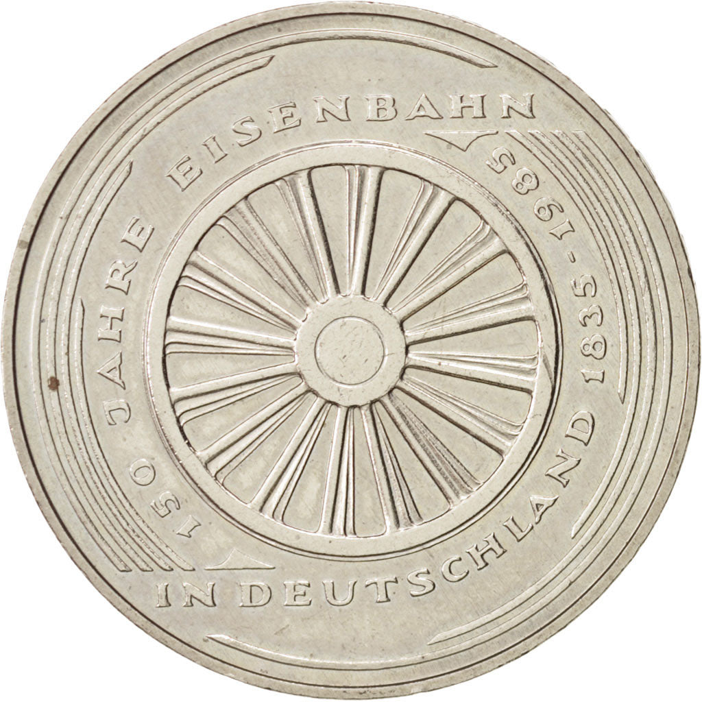 Coin, GERMANY - FEDERAL REPUBLIC, 5 Mark, 1985, Karlsruhe, Germany, MS(60-62)