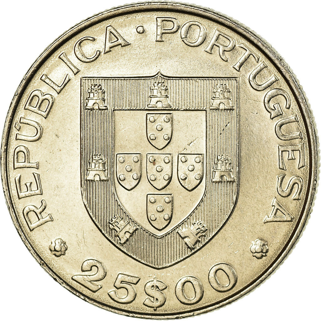 Coin, Portugal, 25 Escudos, 1979, AU(55-58), Copper-nickel, KM:609