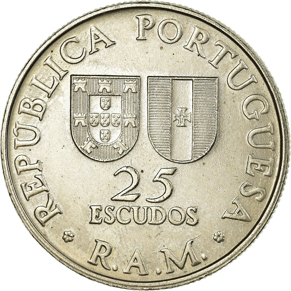 Monnaie, MADEIRA ISLANDS, 25 Escudos, 1981, SUP, Copper-nickel, KM:4