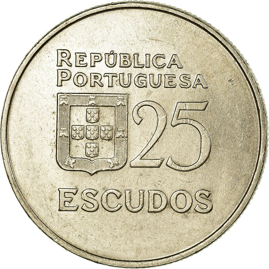 Moneta, Portogallo, 25 Escudos, 1983, SPL-, Rame-nichel, KM:607a