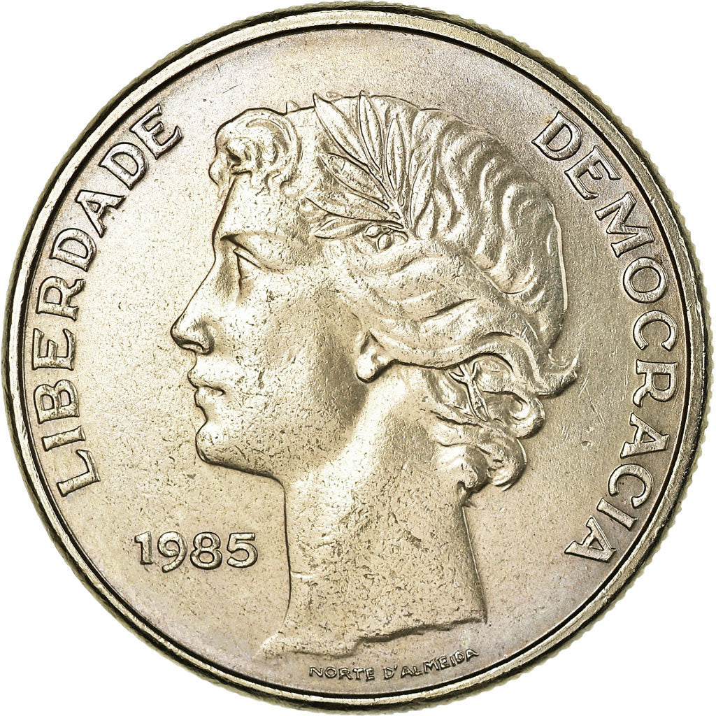 Munten, Portugal, 25 Escudos, 1985, PR, Copper-nickel, KM:607a