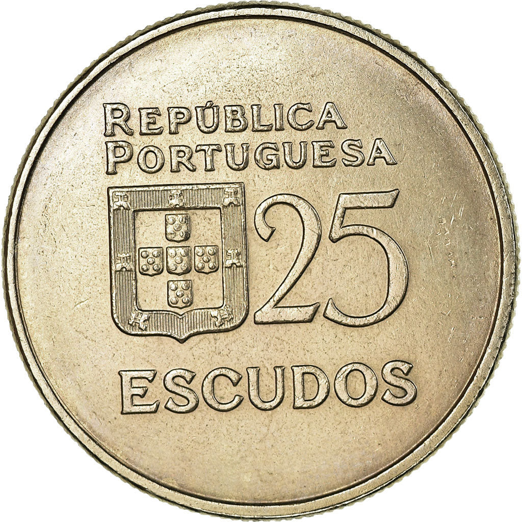 Munten, Portugal, 25 Escudos, 1985, PR, Copper-nickel, KM:607a