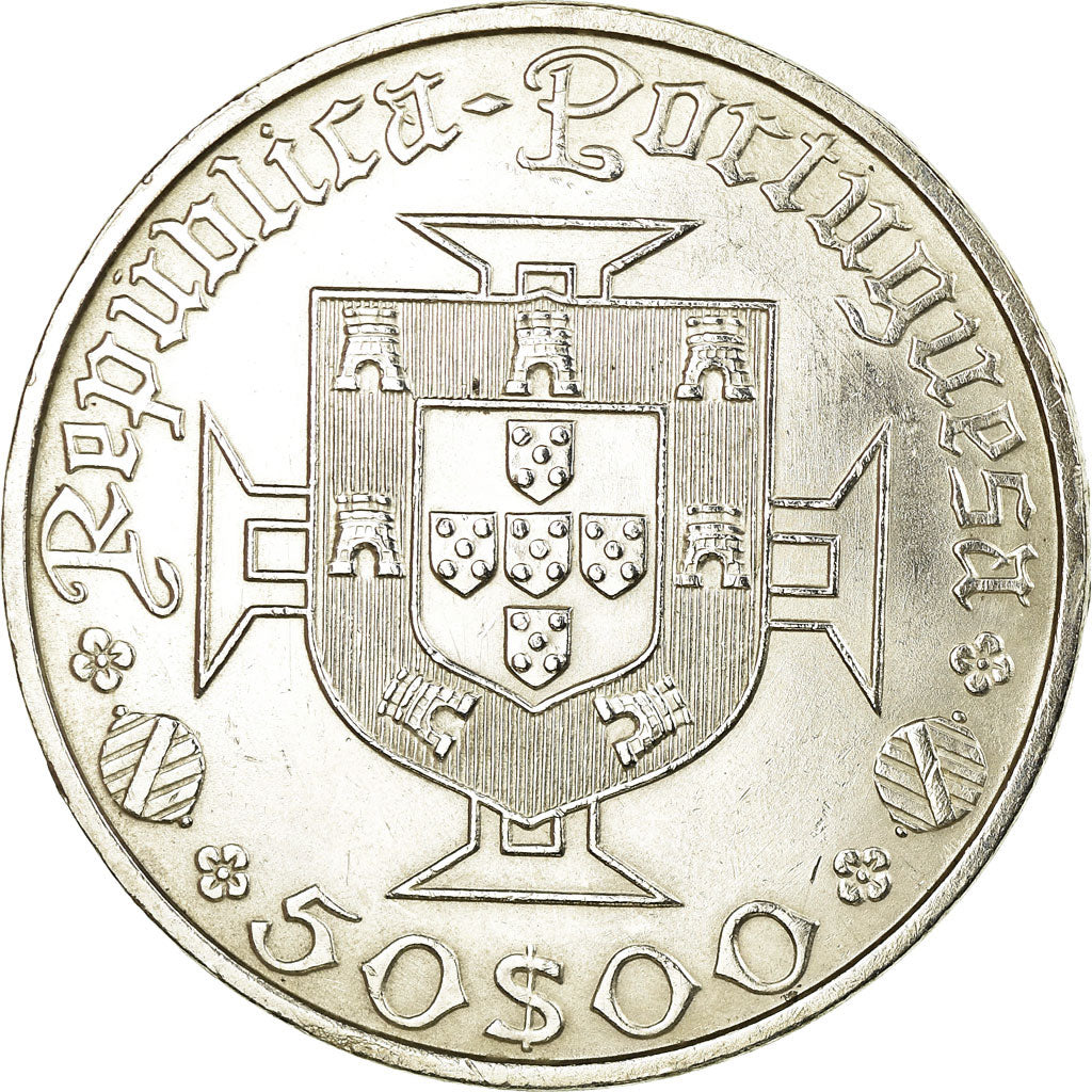 Münze, Portugal, 50 Escudos, 1969, UNZ, Silber, KM:598