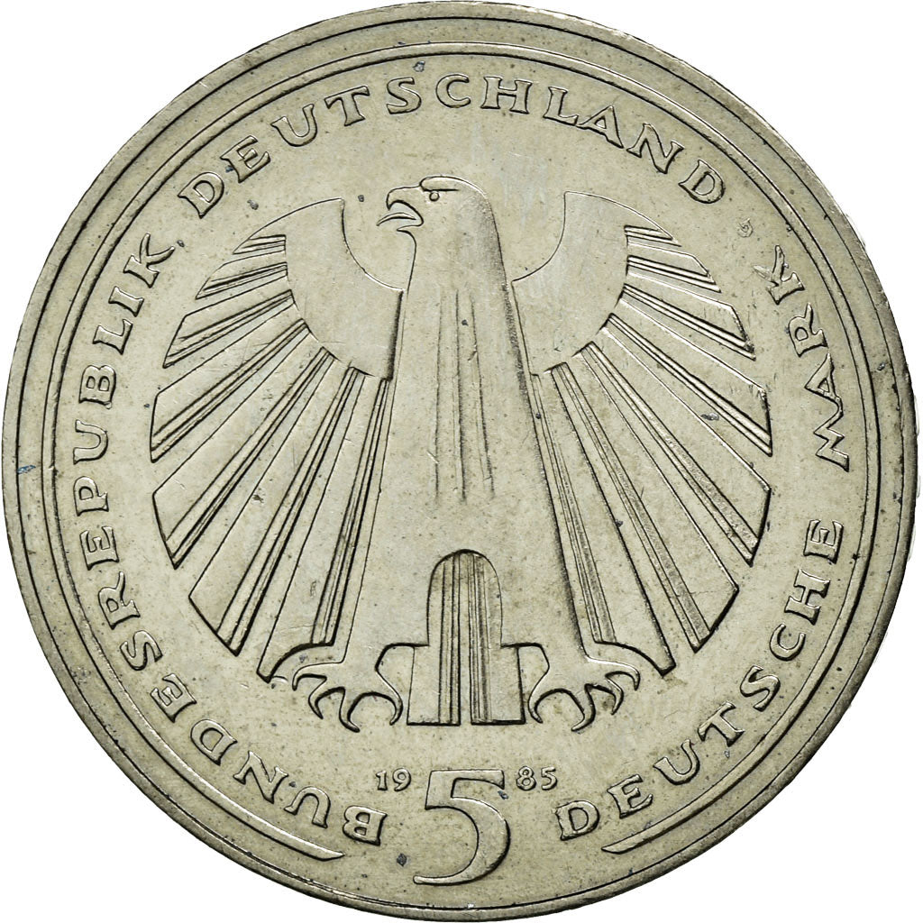 Coin, GERMANY - FEDERAL REPUBLIC, 5 Mark, 1985, Karlsruhe, Germany, MS(60-62)