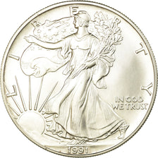 Moneta, Stati Uniti, Dollar, 1991, U.S. Mint, Philadelphia, SPL-, Argento