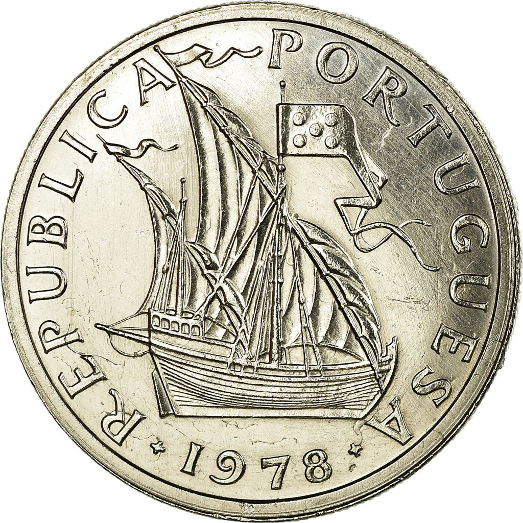 Moneta, Portogallo, 5 Escudos, 1978, BB, Rame-nichel, KM:591
