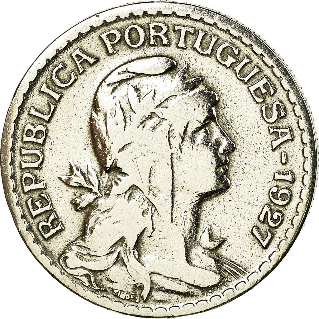 Münze, Portugal, Escudo, 1927, S+, Copper-nickel, KM:578