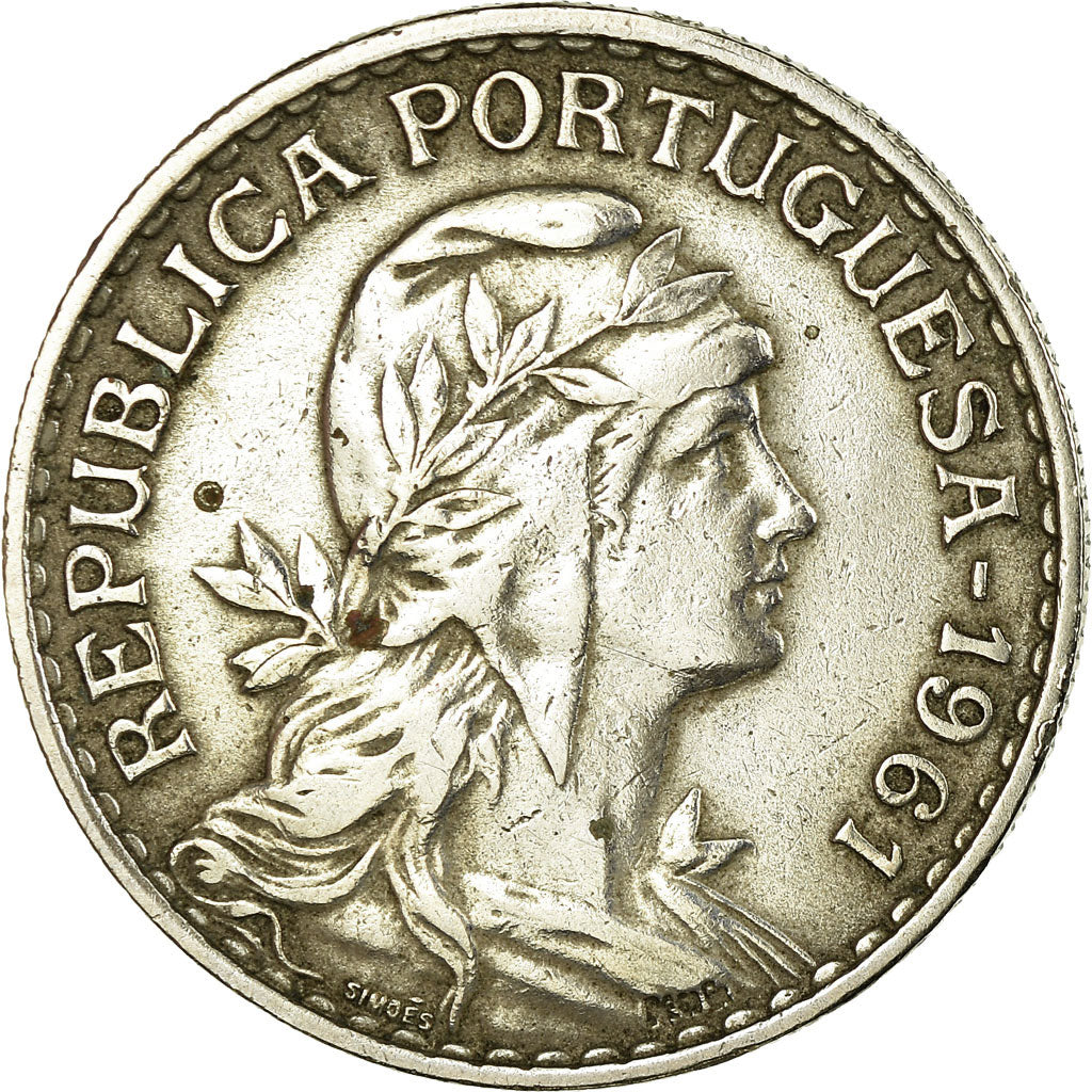 Moeda, Portugal, Escudo, 1961, EF(40-45), Cobre-níquel, KM:578