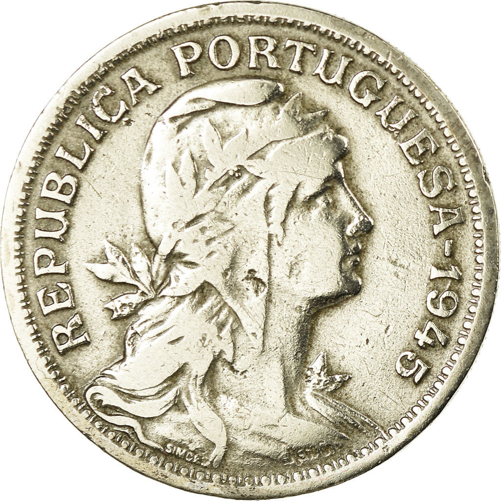 Münze, Portugal, 50 Centavos, 1945, S, Copper-nickel, KM:577