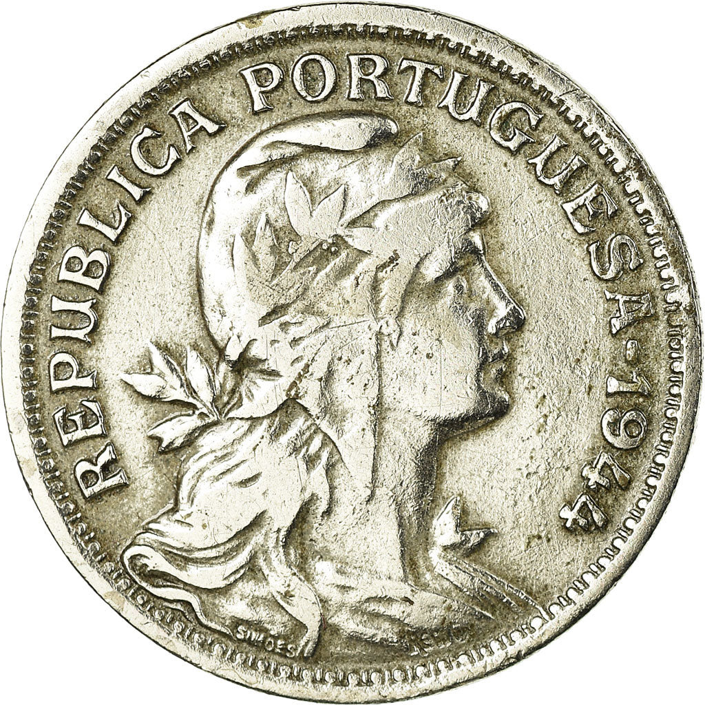 Moneta, Portogallo, 50 Centavos, 1944, MB+, Rame-nichel, KM:577