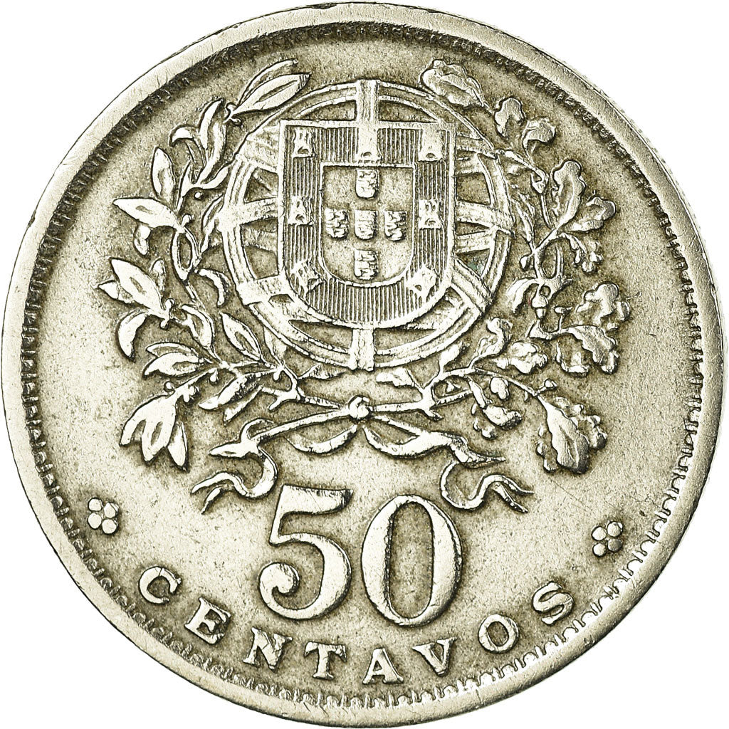 Moneta, Portogallo, 50 Centavos, 1944, MB+, Rame-nichel, KM:577