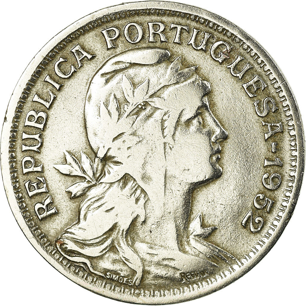 Münze, Portugal, 50 Centavos, 1952, S, Copper-nickel, KM:577