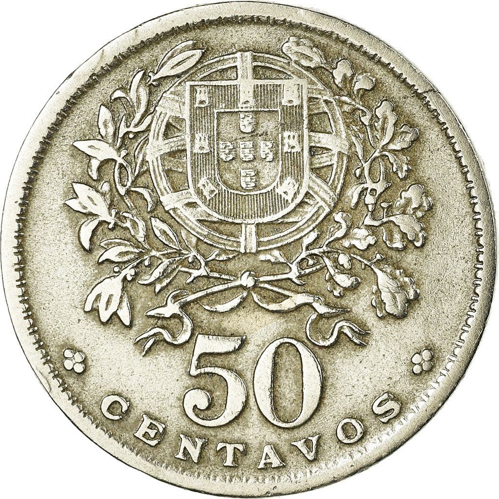 Münze, Portugal, 50 Centavos, 1952, S, Copper-nickel, KM:577