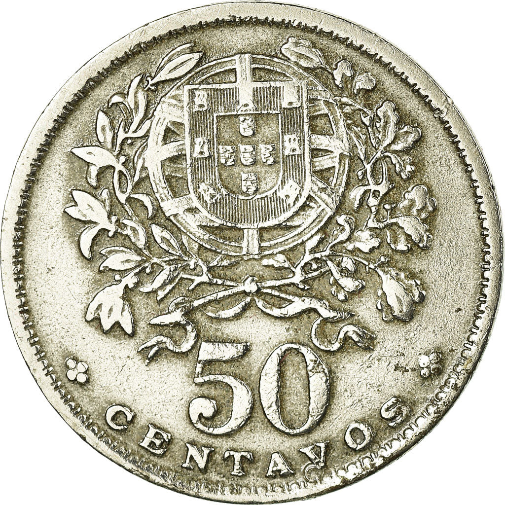 Munten, Portugal, 50 Centavos, 1955, FR, Copper-nickel, KM:577