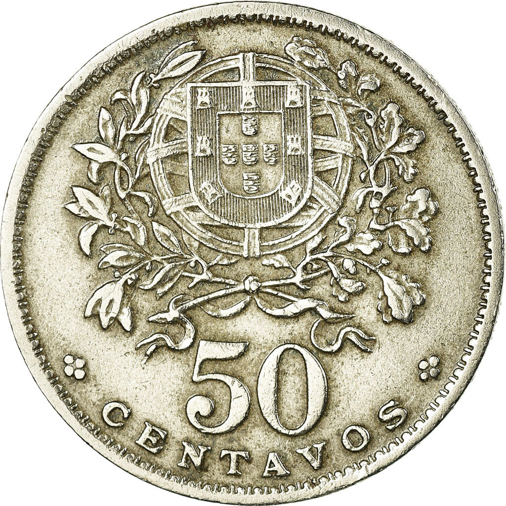 Moneta, Portogallo, 50 Centavos, 1956, BB, Rame-nichel, KM:577