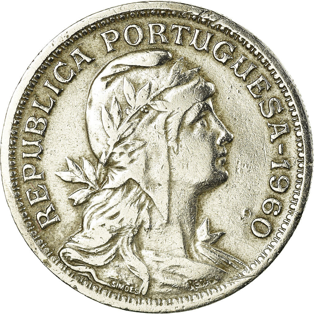 Münze, Portugal, 50 Centavos, 1960, SS, Copper-nickel, KM:577
