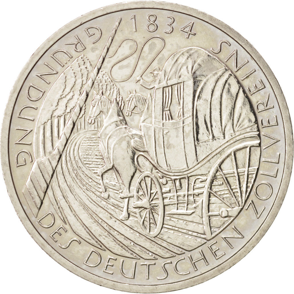 GERMANY - FEDERAL REPUBLIC, 5 Mark, 1984, Munich, MS(60-62), Copper-Nickel Cl...