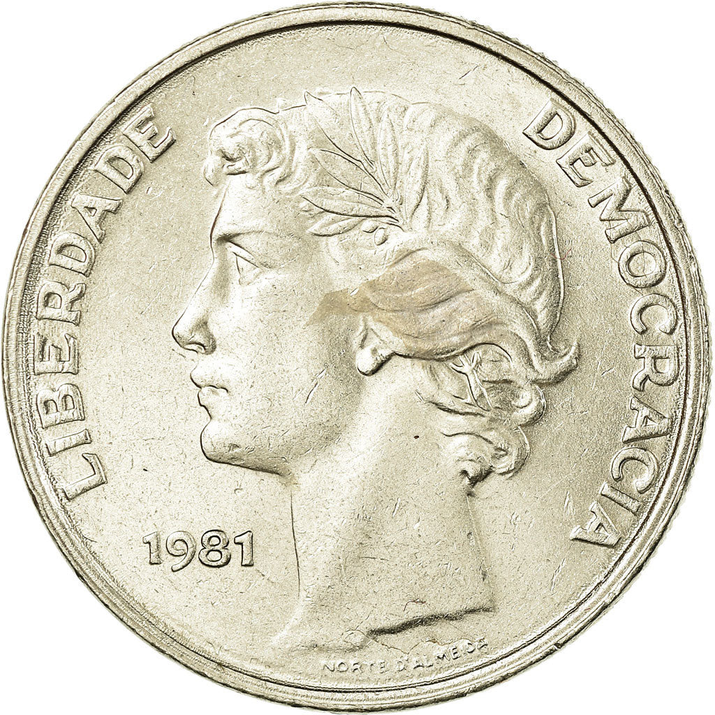 Moneda, Portugal, 25 Escudos, 1981, EBC, Cobre - níquel, KM:607a