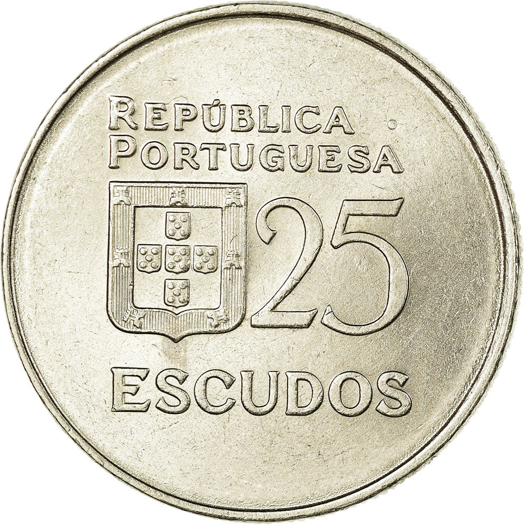 Moneda, Portugal, 25 Escudos, 1981, EBC, Cobre - níquel, KM:607a