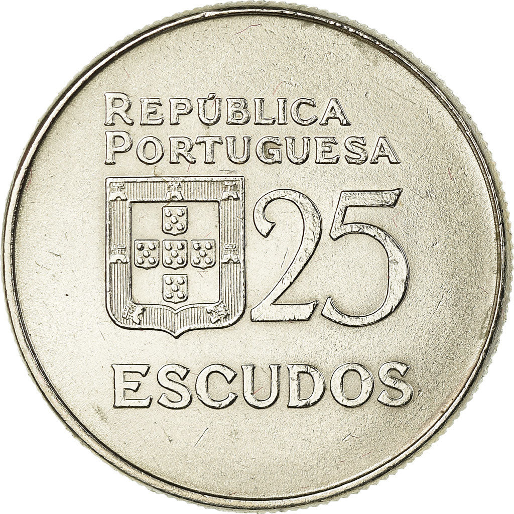 Münze, Portugal, 25 Escudos, 1978, VZ, Copper-nickel, KM:607