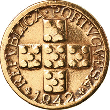 Moneta, Portogallo, 10 Centavos, 1942, BB, Bronzo, KM:583