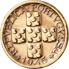 Moneta, Portogallo, 10 Centavos, 1945, BB, Bronzo, KM:583