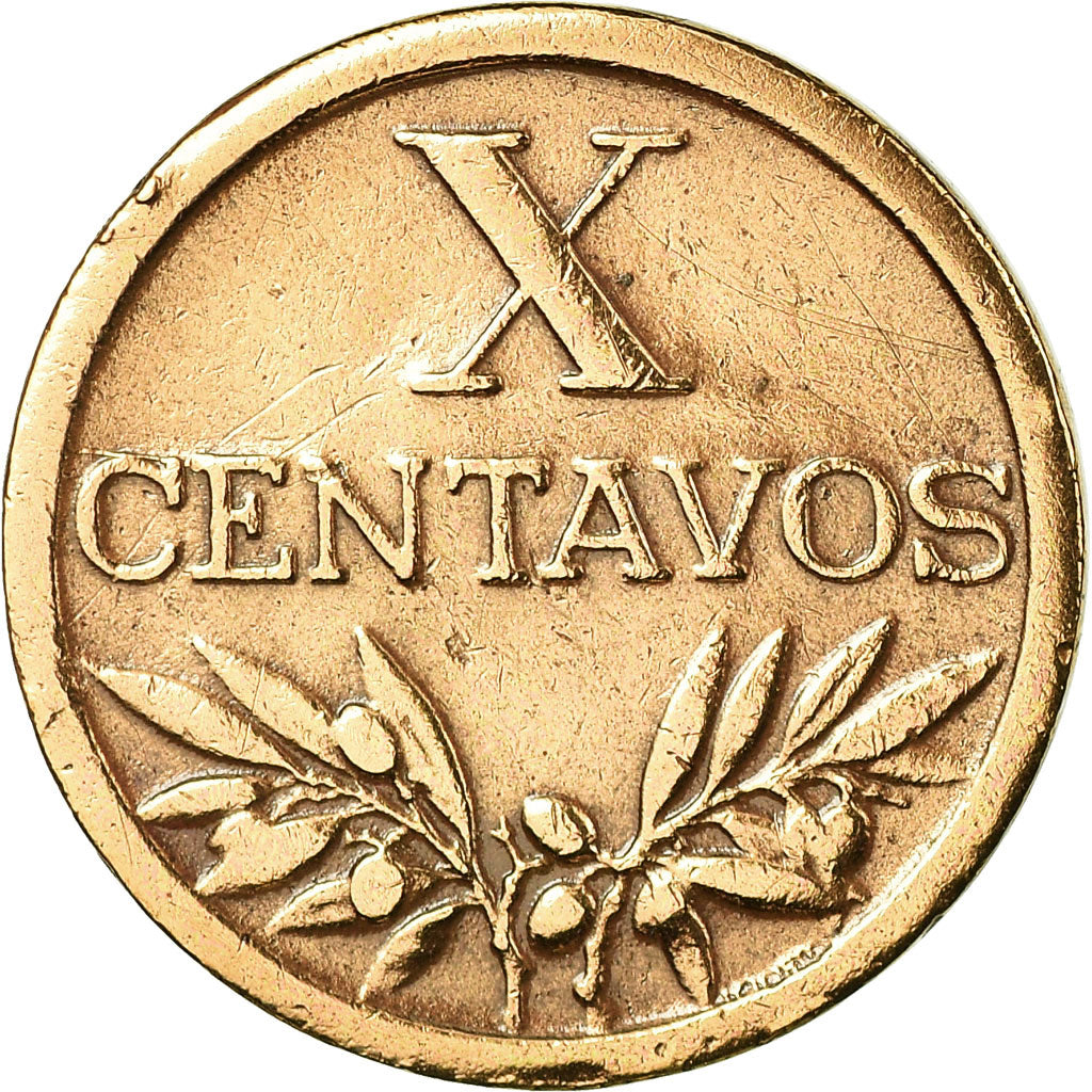 Moneta, Portogallo, 10 Centavos, 1953, BB, Bronzo, KM:583