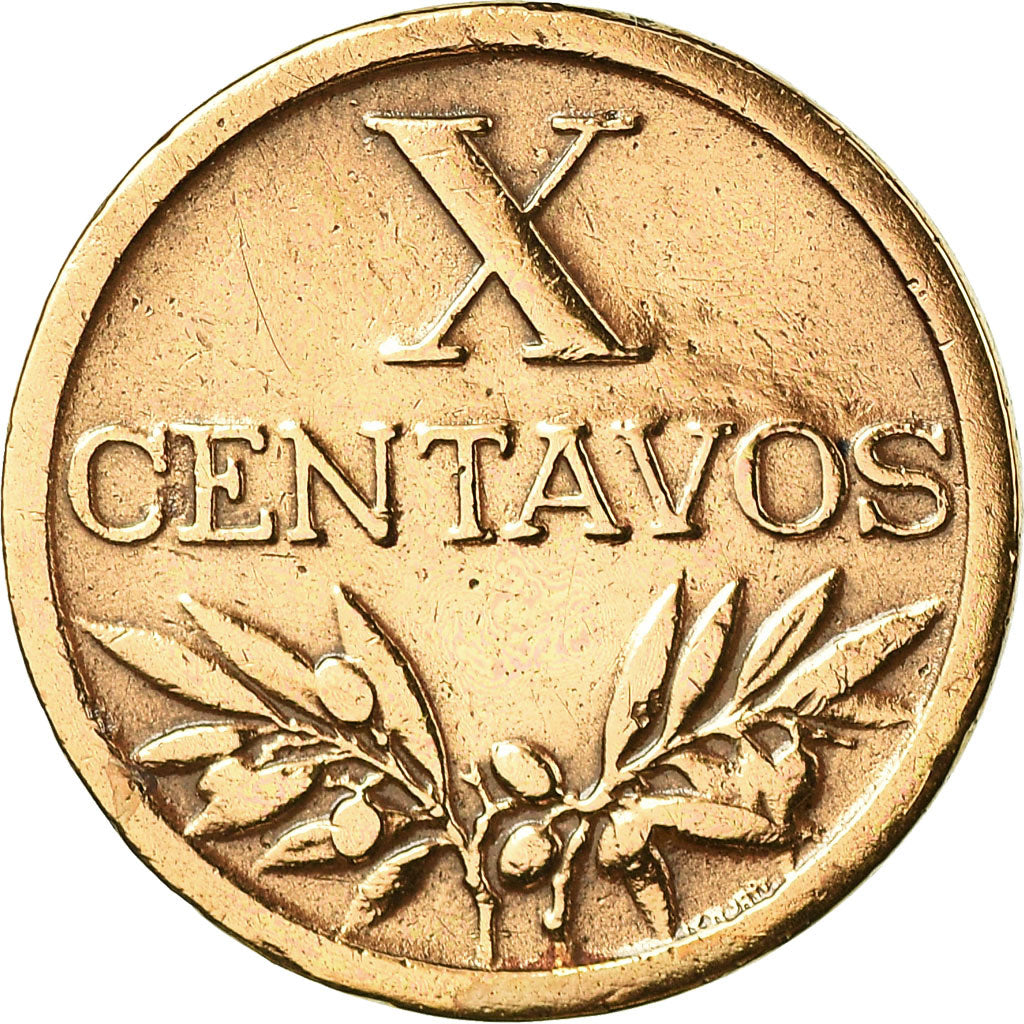 Moneta, Portogallo, 10 Centavos, 1954, BB, Bronzo, KM:583
