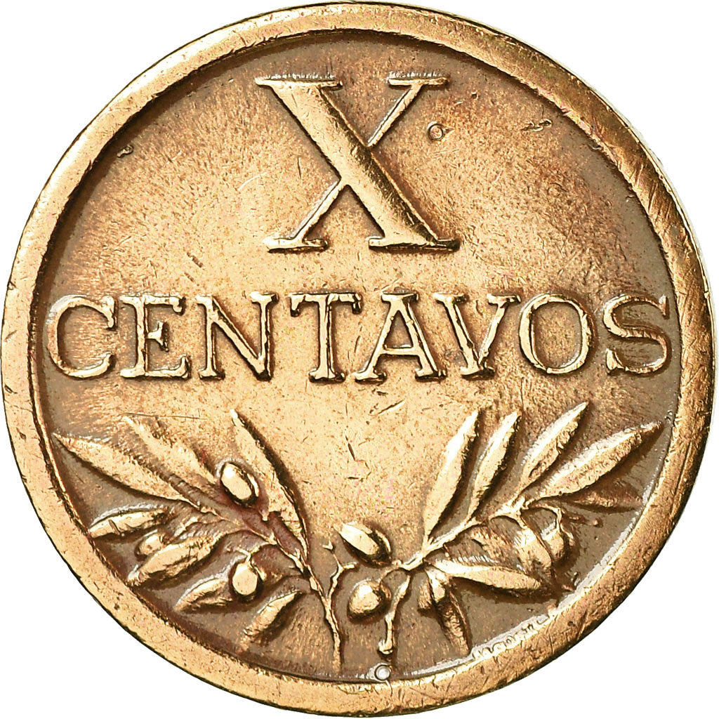 Moneta, Portogallo, 10 Centavos, 1960, BB, Bronzo, KM:583