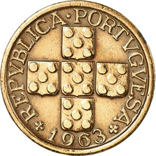 Münze, Portugal, 10 Centavos, 1963, SS, Bronze, KM:583