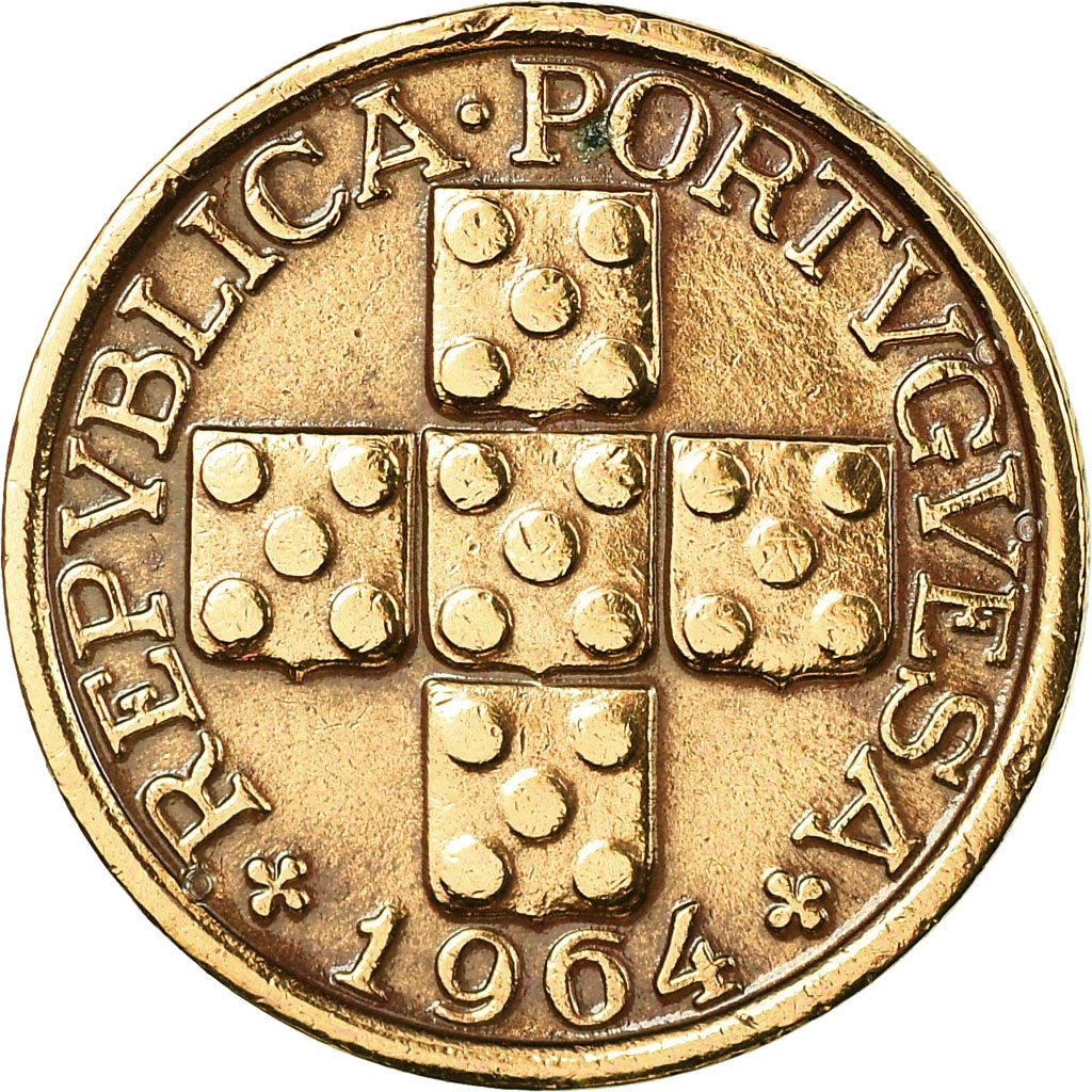 Munten, Portugal, 10 Centavos, 1964, ZF, Bronze, KM:583