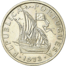 Moneda, Portugal, 10 Escudos, 1973, MBC+, Cobre - níquel recubierto de níquel