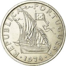 Moeda, Portugal, 10 Escudos, 1974, AU(50-53), Níquel Revestido a Cobre-Níquel