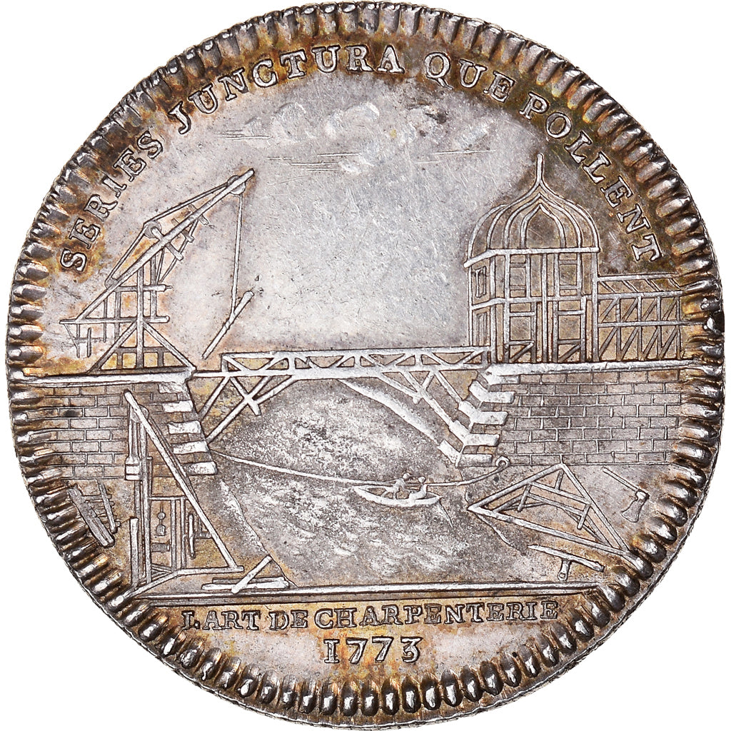 Francja, Token, Ludwik XVI, Corporations, Charpentiers, Historia, 1773
