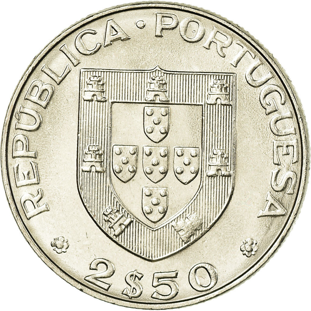 Munten, Portugal, 2-1/2 Escudos, 1982, Lisbon, PR, Copper-nickel, KM:613